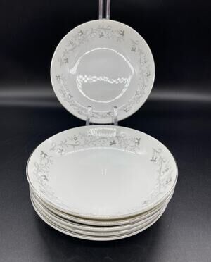 Vintage Moon Mist Fine China Set of 6 Dessert / Fruit Bowls # 3000 Made in Japan